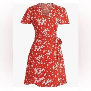 J. Crew Floral Wrap Dress size 2
